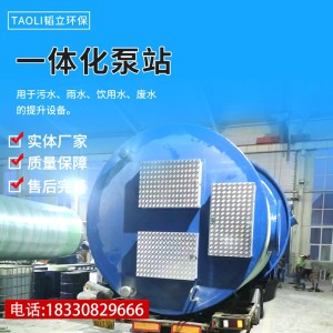 一体化泵站 直径4米 规格定制化 提升及净化 韬立环保  1立方米