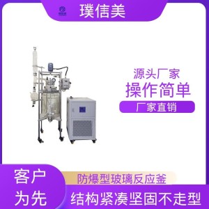 璞信美 50L 防爆双层玻璃反应釜 内置钛盘管 耐高温减压       1台