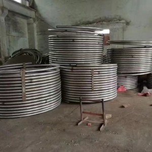 （面议） 反应釜内盘管 管材弯管加工内盘半管式加热不锈钢反应釜配件厂家  10个